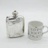 19th Century Silver Plated Hip Flask Antique c1880s Thomas Wilkinson & Sons
