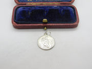 Sterling Silver St Christopher Travel Charm Pendant Vintage c1970