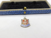 Sterling Silver Matlock Derbyshire Enamel Charm Pendant Vintage c1970