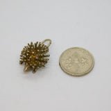 Sterling Silver Hedgehog Charm Pendant Vintage c1970s