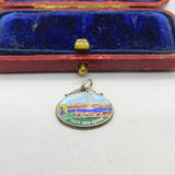 Sterling Silver & Enamel 'Forth Road Bridge' Scotland Charm Vintage c1960