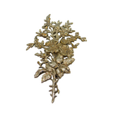 Sterling Silver Large Floral Spray Brooch Pin Vintage c1970