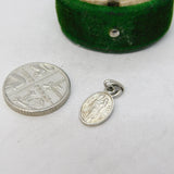 Sterling Silver Religious Catholic Charm Pendant Vintage c1970