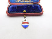 Sterling Silver and Enamel Holland Travel Shield Charm Pendant Vintage c1970