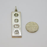 Sterling Silver Bullion Bar Ingot Pendant Vintage 1978 Sheffield