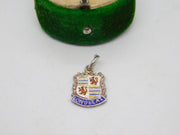 Sterling Silver Enamel Longleat Charm Pendant Vintage c1970