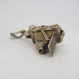 Sterling Silver Traditional Opening Camera Charm Pendant Vintage c1970s