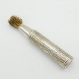 Victorian Sterling Silver Travelling Shaving Brush Antique 1865 London
