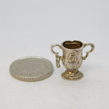 Sterling Silver FA Cup Football Trophy Charm Pendant Vintage c1970s