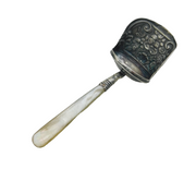 George III Sterling Silver Mother of Pearl Tea Caddy Spoon Antique 1817