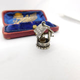Sterling Silver Wishing Well Charm Pendant Vintage c1970
