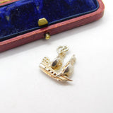 Sterling Silver Two Mast Spanish Galleon Ship Charm Pendant Vintage c1970