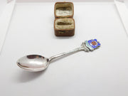 Sterling Silver & Enamel 'Cape Town' Souvenir Spoon 1932 Birmingham Antique