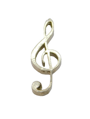 Sterling Silver Treble Clef Charm Pendant Vintage c1970