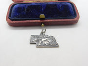 Sterling Silver State of Nebraska USA Charm Pendant Vintage c1970
