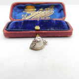 Sterling Silver Police Helmet Charm Pendant Vintage c1970
