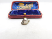 Sterling Silver Police Helmet Charm Pendant Vintage c1970