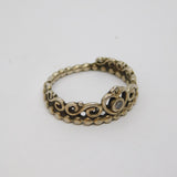 Sterling Silver PANDORA Princess Tiara Ring c2010 Size N 1/2