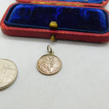 Sterling Silver St Christopher Travel Saint Charm Pendant Vintage c1970
