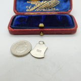 Sterling Silver and Coloured Enamel Travel Shield Chirk Castle Charm c1970