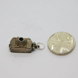 Sterling Silver Opening Camera With Bird Inside Charm Pendant Vintage c1970