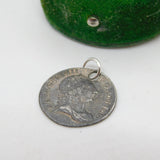 George III Sterling Silver Maundy Threepence Coin Charm Antique 1762