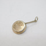 Sterling Silver Frying Pan Charm Pendant Vintage c1970