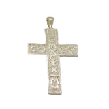 Sterling Silver Roman Numerals Millenium Cross Pendant Vintage 1999-2000