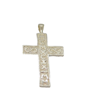 Sterling Silver Roman Numerals Millenium Cross Pendant Vintage 1999-2000