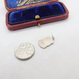Sterling Silver & Enamel Worcester Shield Charm Pendant Vintage c1970