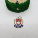 Sterling Silver Enamel Beaulieu Abbey Charm Pendant Vintage c1970