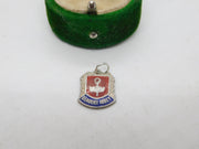 Sterling Silver Enamel Beaulieu Abbey Charm Pendant Vintage c1970