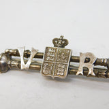 Queen Victorian Sterling Silver Diamond Jubilee Celebration Brooch Antique