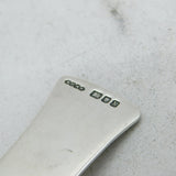 Sterling Silver Arts & Crafts Style Tea Caddy Spoon Antique 1987 London