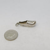 Sterling Silver Dutch Clog Charm Pendant Vintage c1970