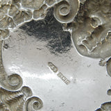 Sterling Silver Cherub & Vine Leaf Large Port Decanter Label Vintage Birmingham