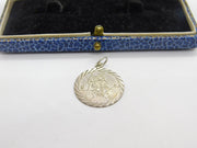 Sterling Silver St Christopher Saint of Travel Charm Pendant Vintage c1970