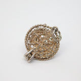 Sterling Silver Lobster Pot Charm Pendant Vintage c1970