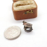 Sterling Silver Good Luck Wishing Well Charm Pendant Vintage c1970