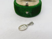 Sterling Silver Religious Catholic Charm Pendant Vintage c1970