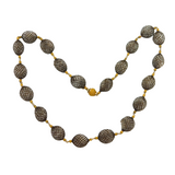 Georgian 22ct Yellow Gold & Woven Hair Mourning Necklace Antique c1790s