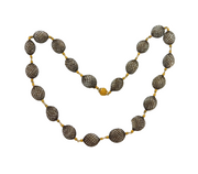Georgian 22ct Yellow Gold & Woven Hair Mourning Necklace Antique c1790s