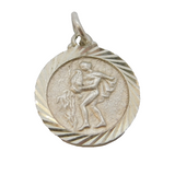 Sterling Silver Virgo Zodiac Charm Pendant Vintage c1970