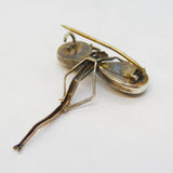Art Deco Sterling Silver Morpho Butterfly Dragonfly Brooch Antique c1920s
