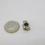 Sterling Silver Enamel Disney Dog Charm Pendant Vintage c1970