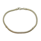 Sterling Silver Essential Snake Chain Charm Bracelet Contemporary c2010