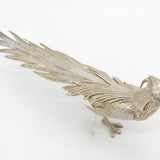 Spanish Sterling Silver Golden Pheasant Figurine Ornament Antique c1920s