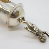 Victorian Cast Sterling Silver Cherub Bottle Stopper Antique c1870 Sheffield