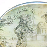 George I Sterling Silver Carved Mother of Pearl Novelty Monk Snuff Box Antique