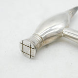 Silver Plated & Wooden Handled Novelty Cocktail Ice Hammer Vintage c1990s